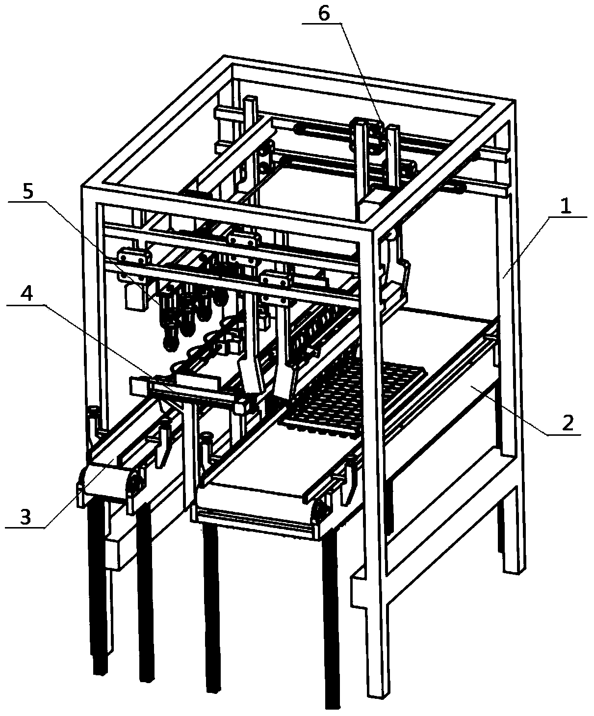 Hole tray seedling combination pot-in transplanter