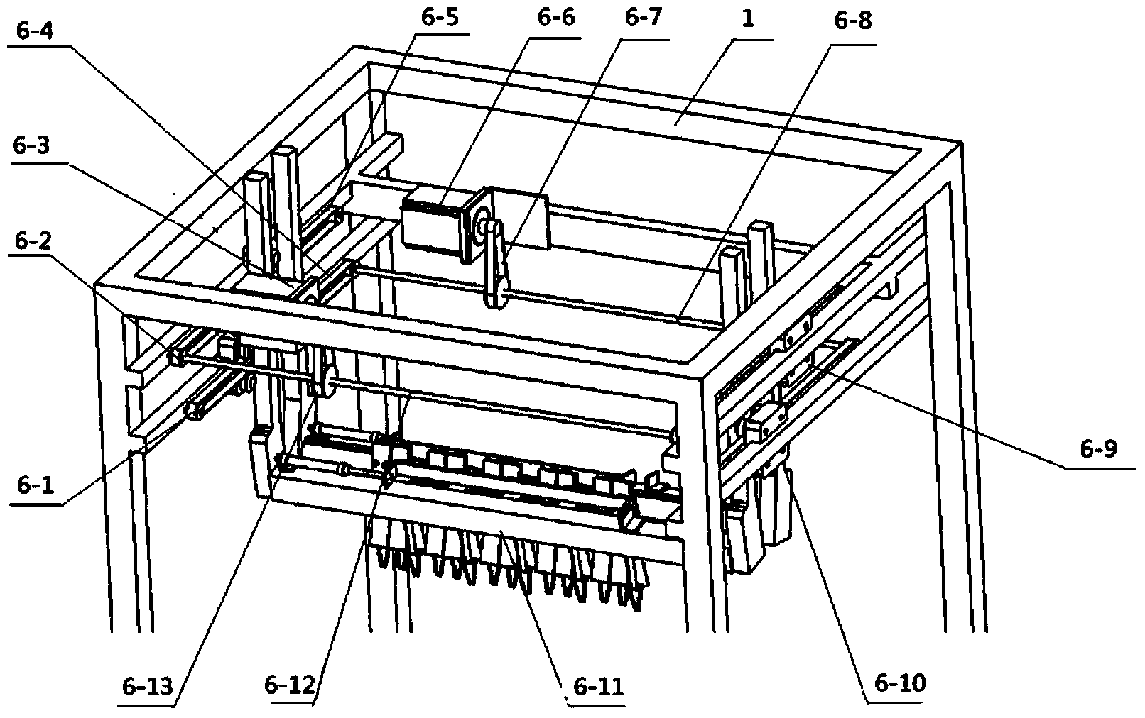 Hole tray seedling combination pot-in transplanter