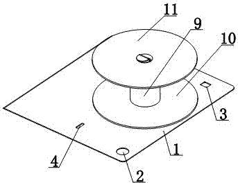 Winding device for ship hull in-shore anchoring