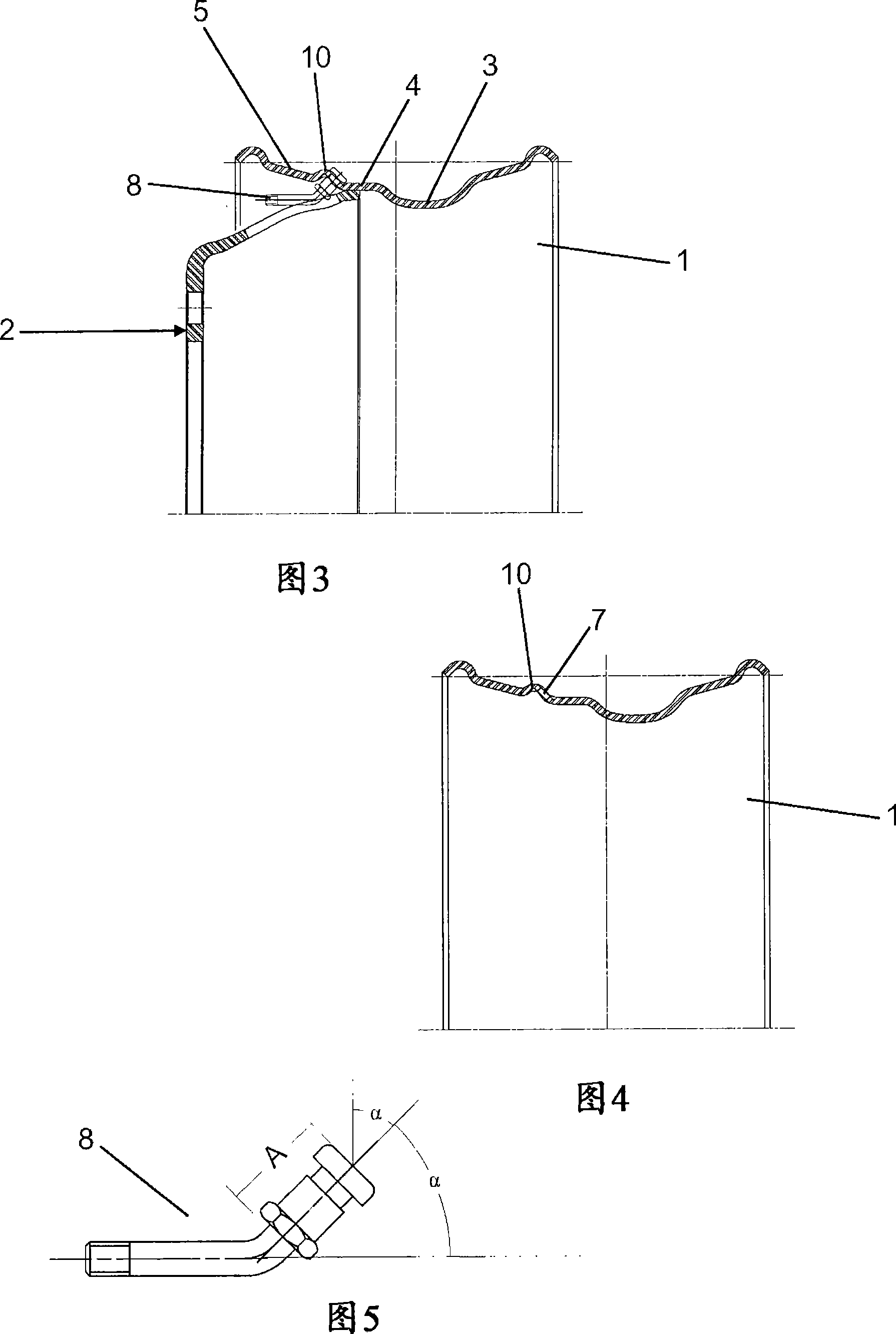 Steel wheel without a tube