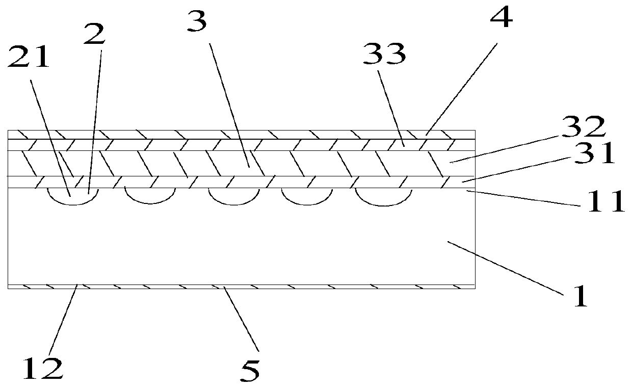 Polycrystalline silicon solar cell with high photoelectric conversion efficiency and method for preparing same