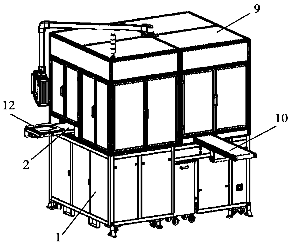 Soft package battery cell automatic disassembling equipment