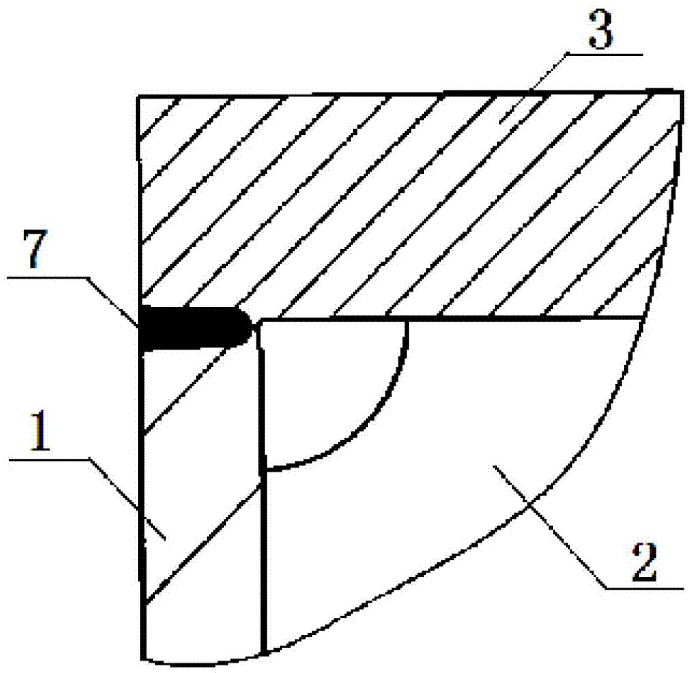 Method for producing inclined vertical rib structure rotor support frame center body of large-scale vertical generator