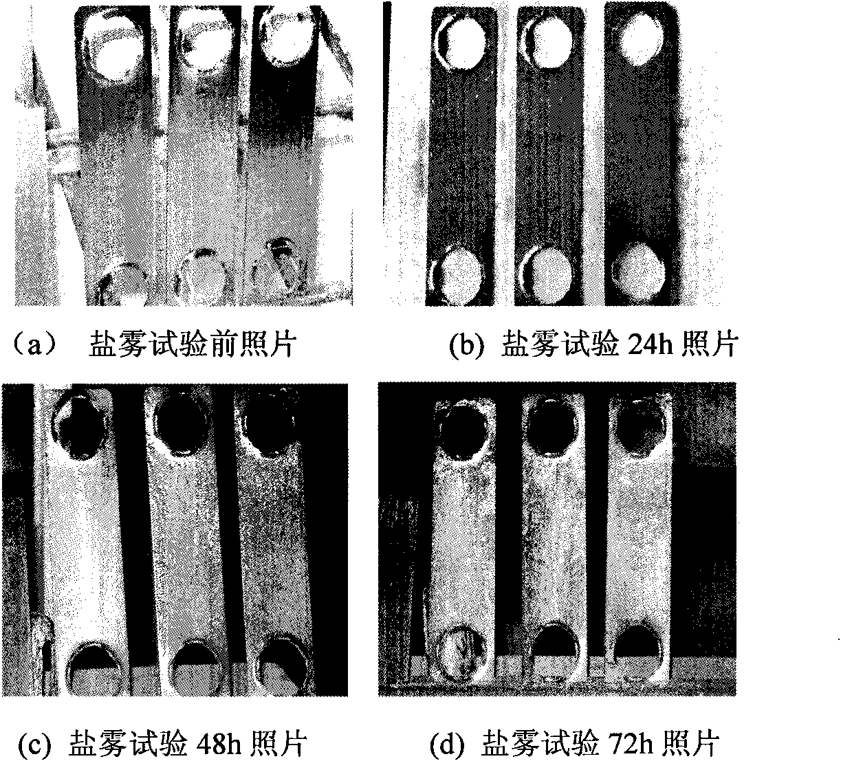 Non-cyanide converting method for cyanide plated zinc