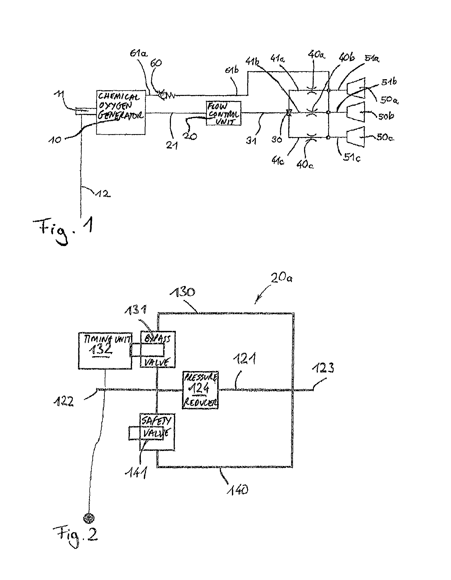 Oxygen breathing device with elongated supply time