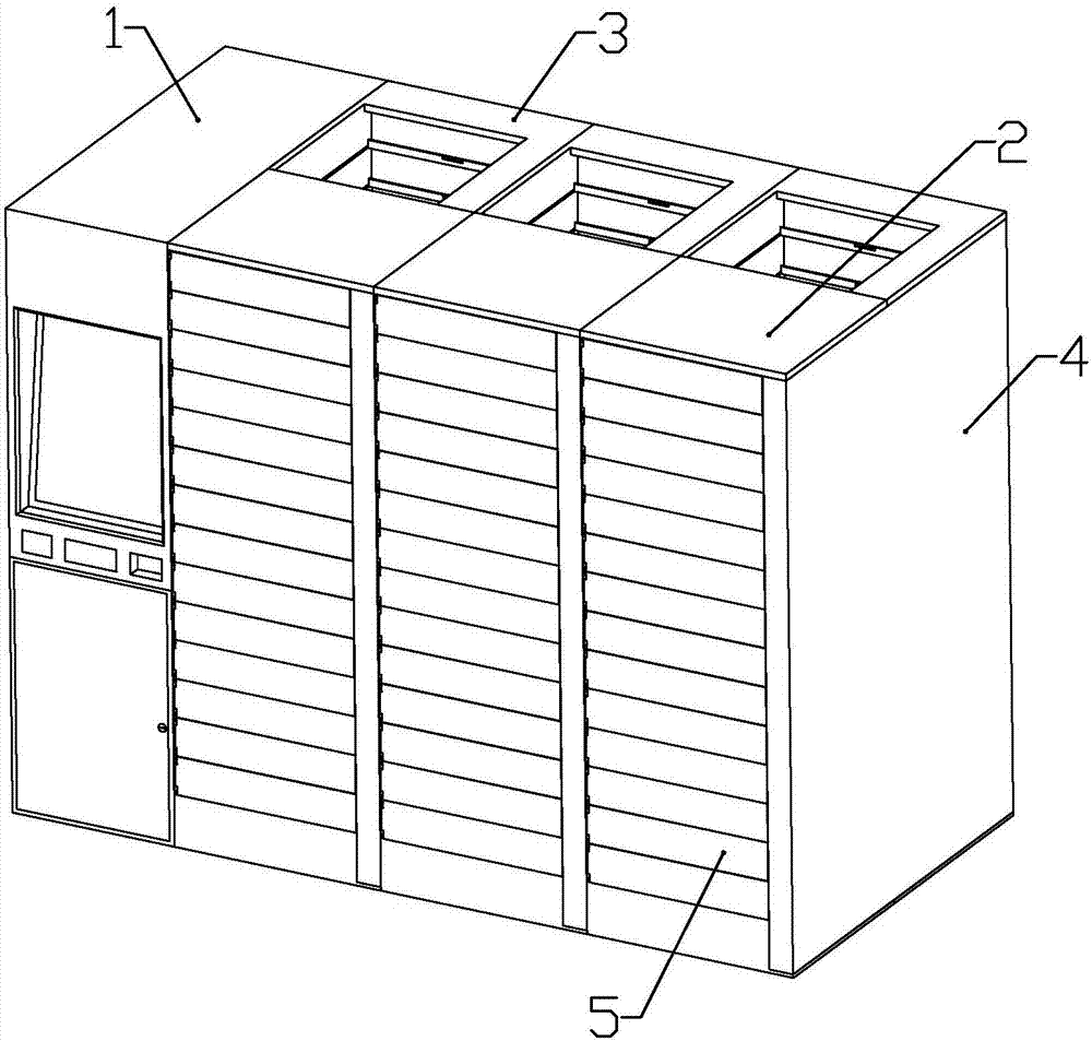 Express cabinet with adjustable storage space