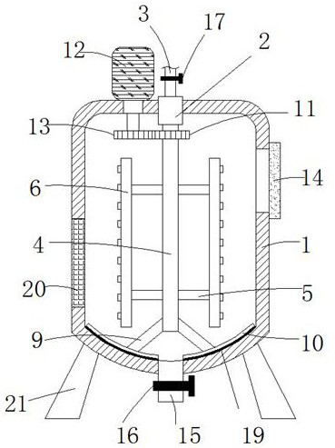 Chemical machinery heat preservation reaction kettle convenient to clean