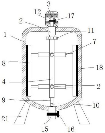 Chemical machinery heat preservation reaction kettle convenient to clean