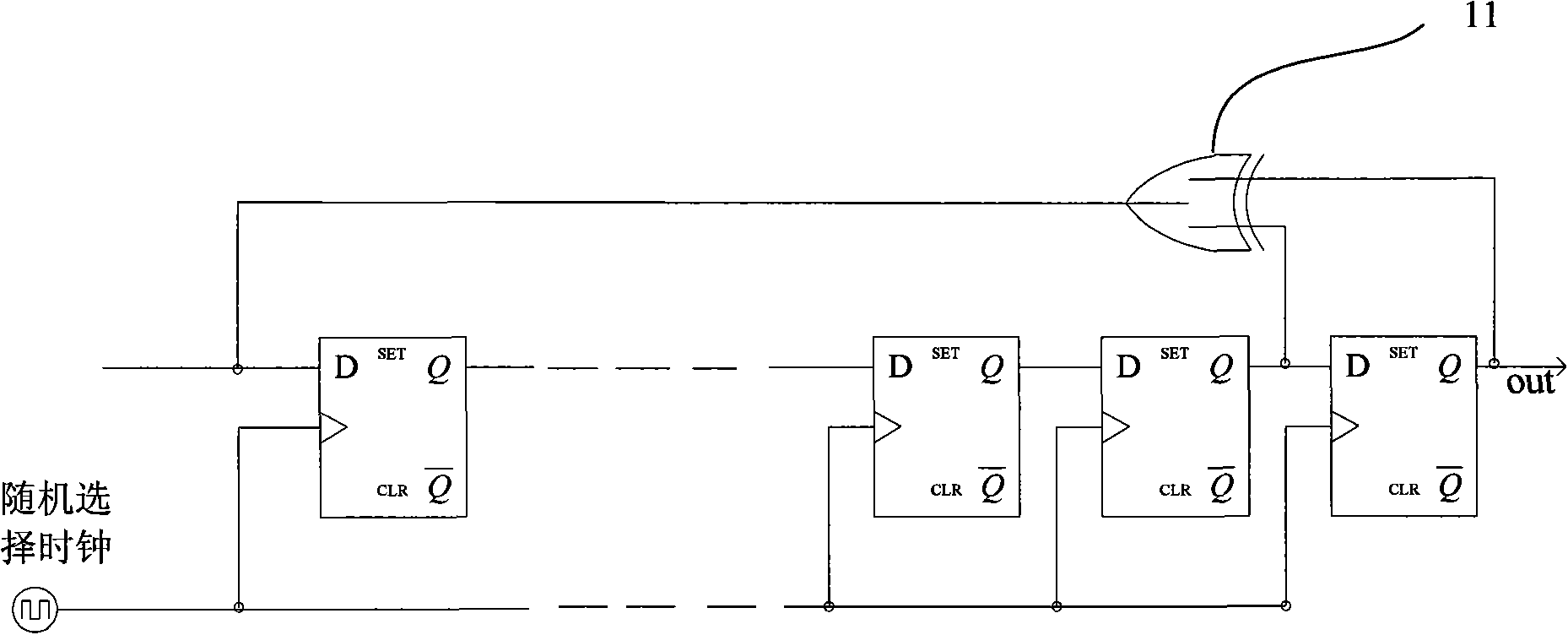 Random number generator circuit