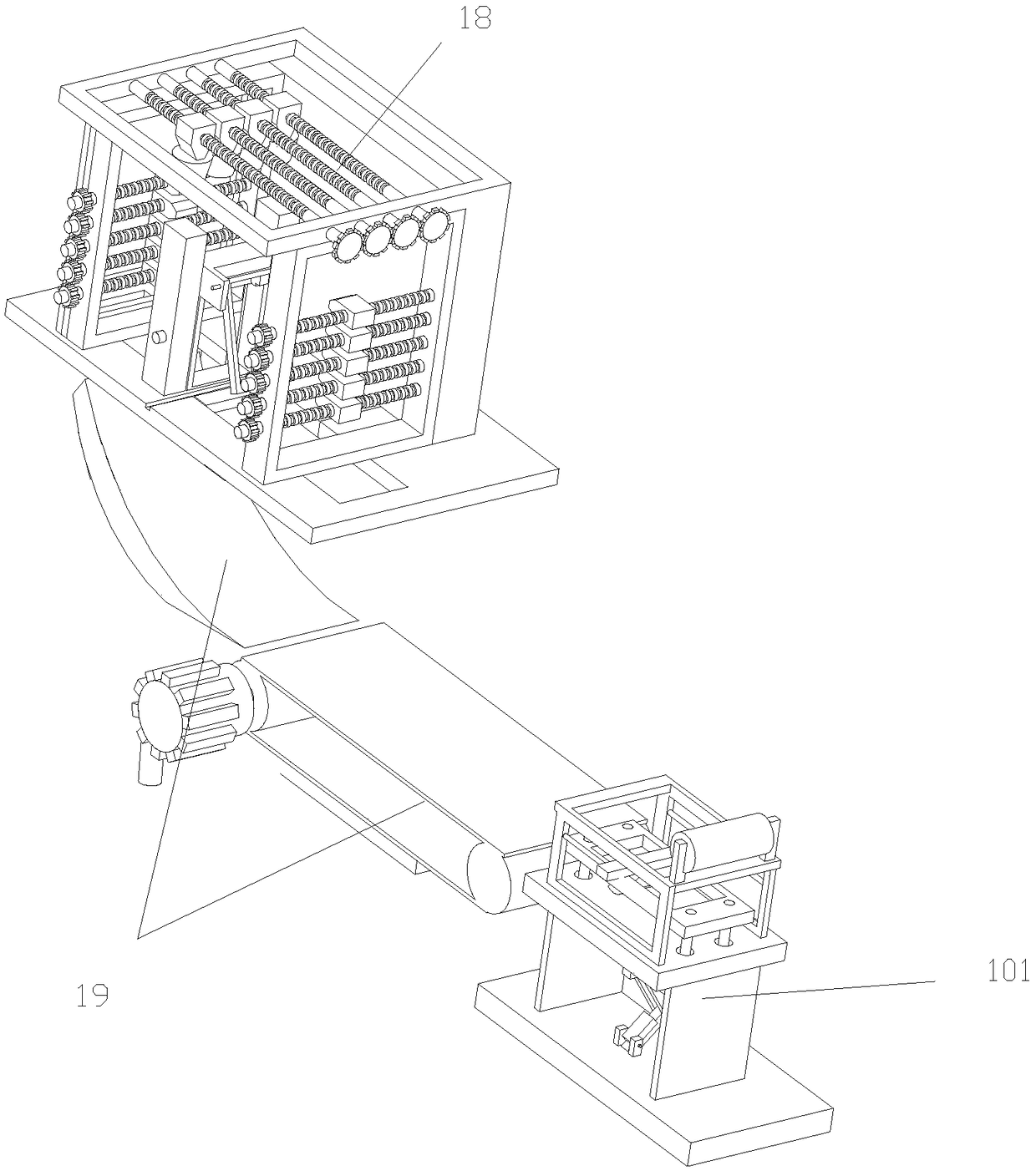 Compound lining production assembly line of functional jacket