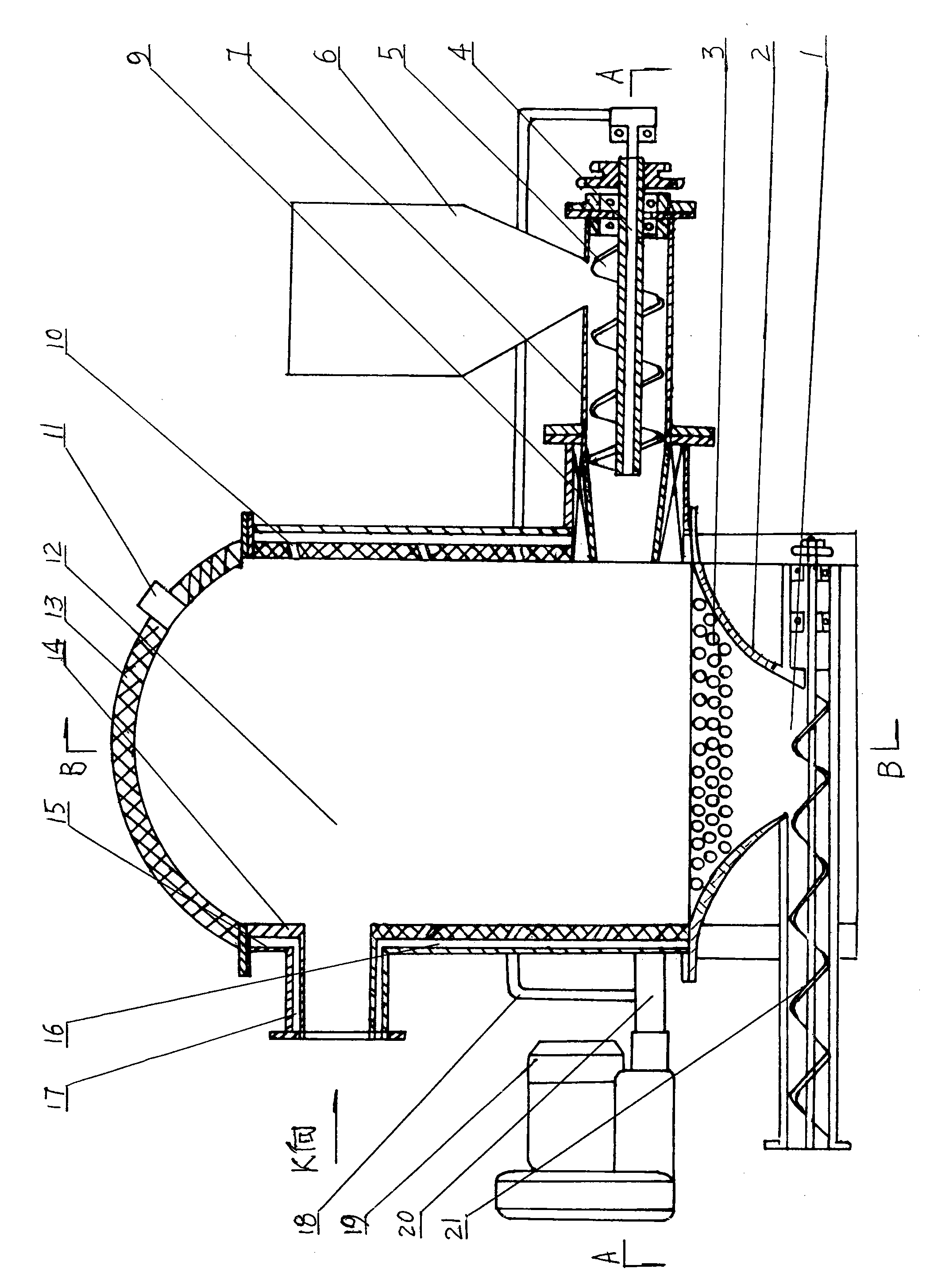 Straw gasification combustor