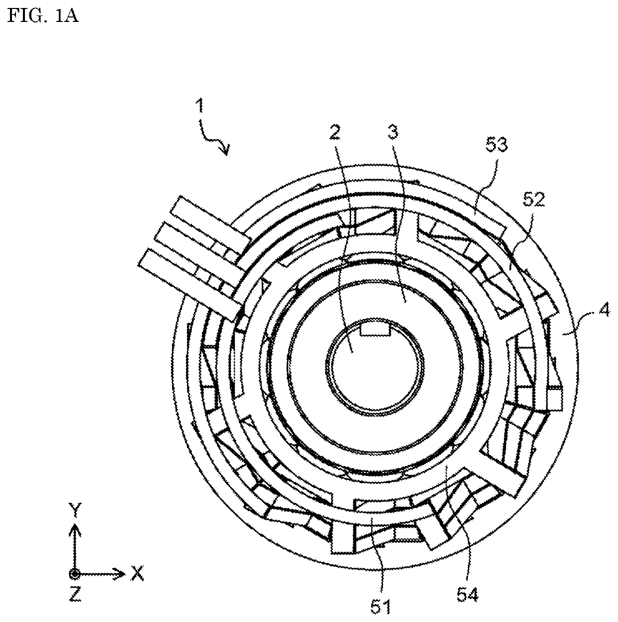 Motor having increased passage for refrigerant for cooling coils