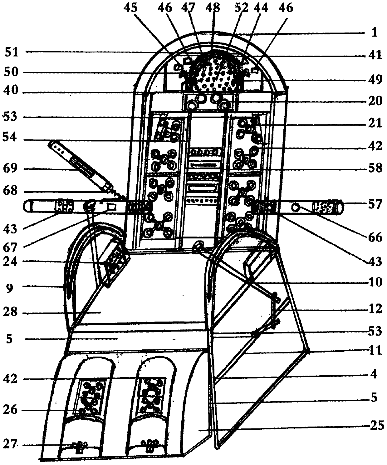 Intelligent sports massage chair