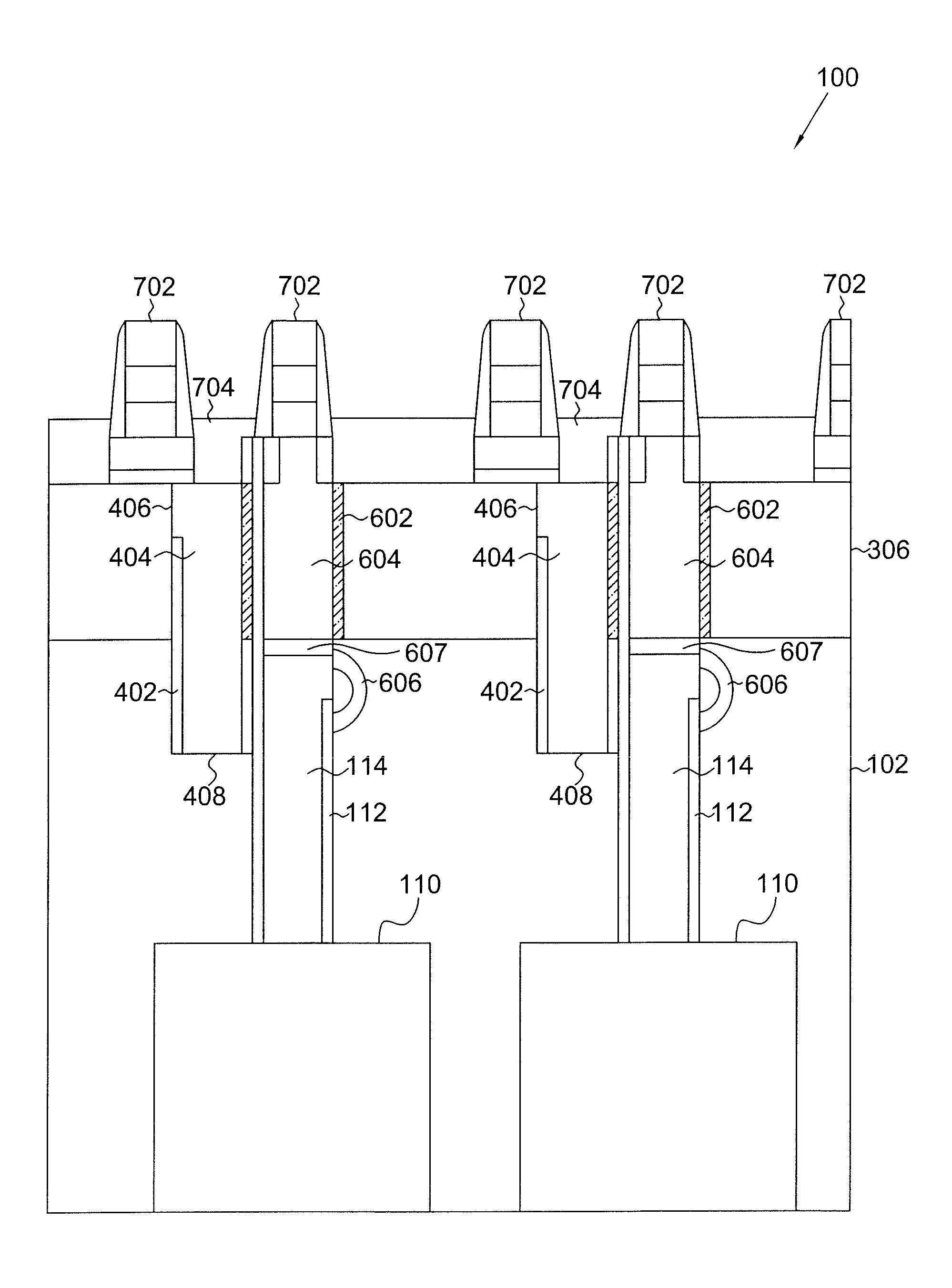 Trench-type semiconductor device structure