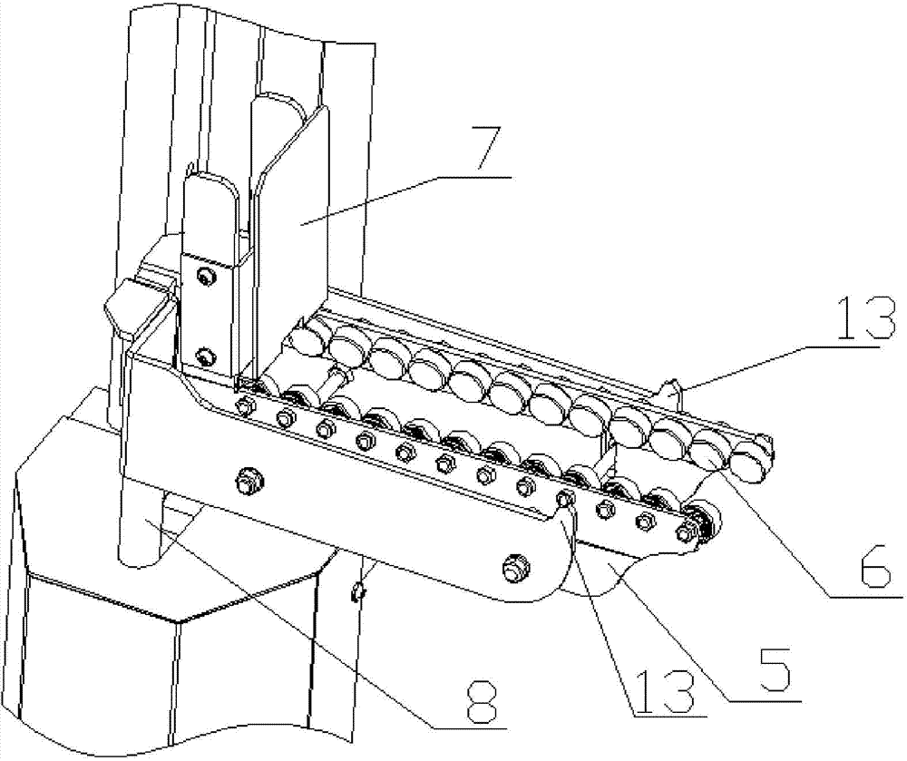 Cone yarn carrying steering mechanism