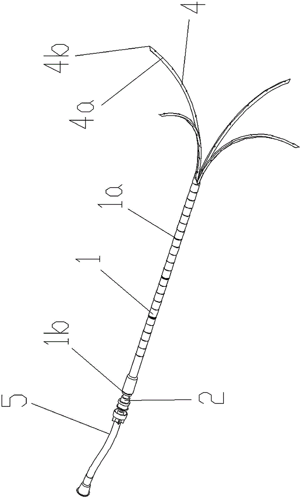 An interventional cyst puncture needle