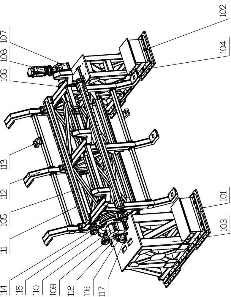 Rotary storing mechanism for body-in-white welding total-splicing clamp