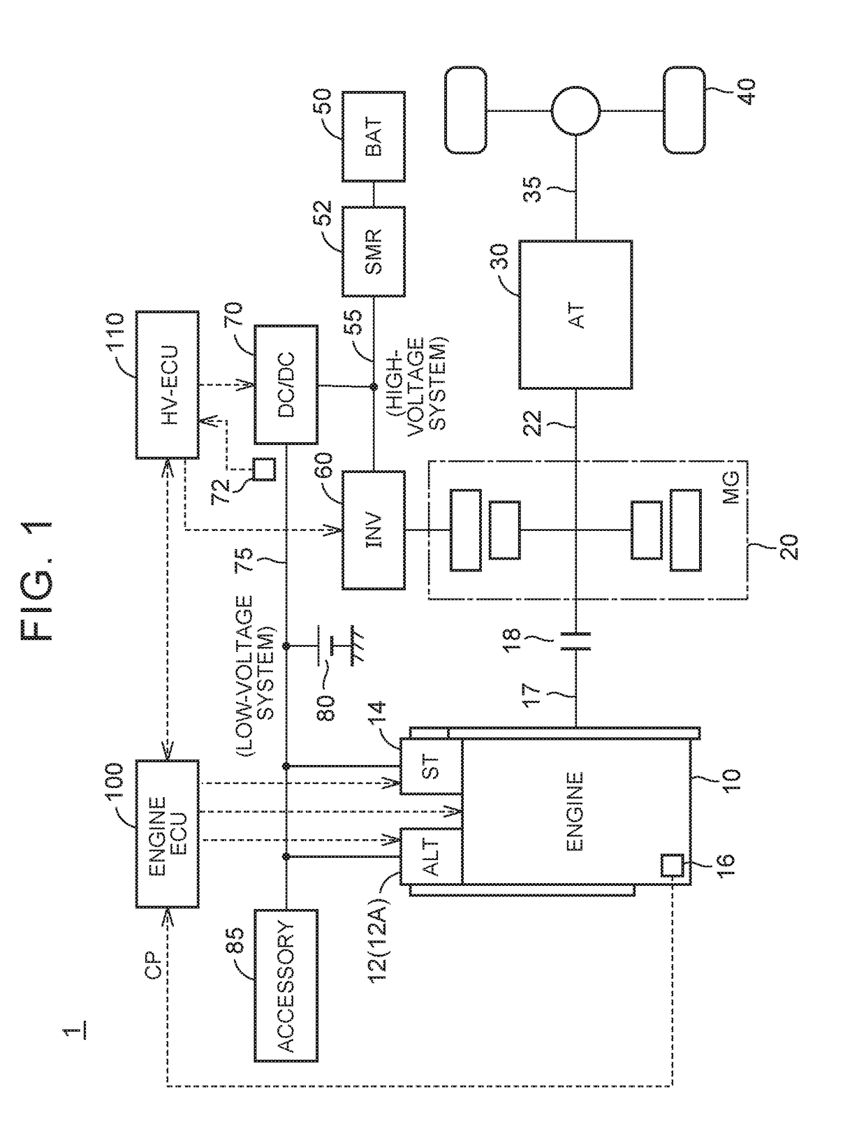 Vehicle and control method therefor