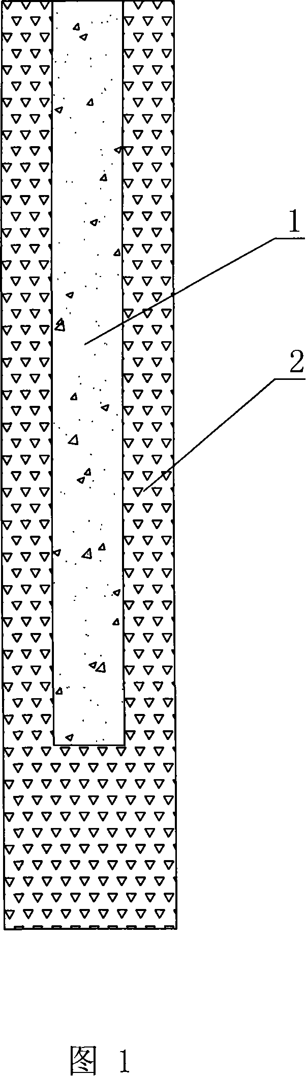 Large load composite pile and construction method thereof