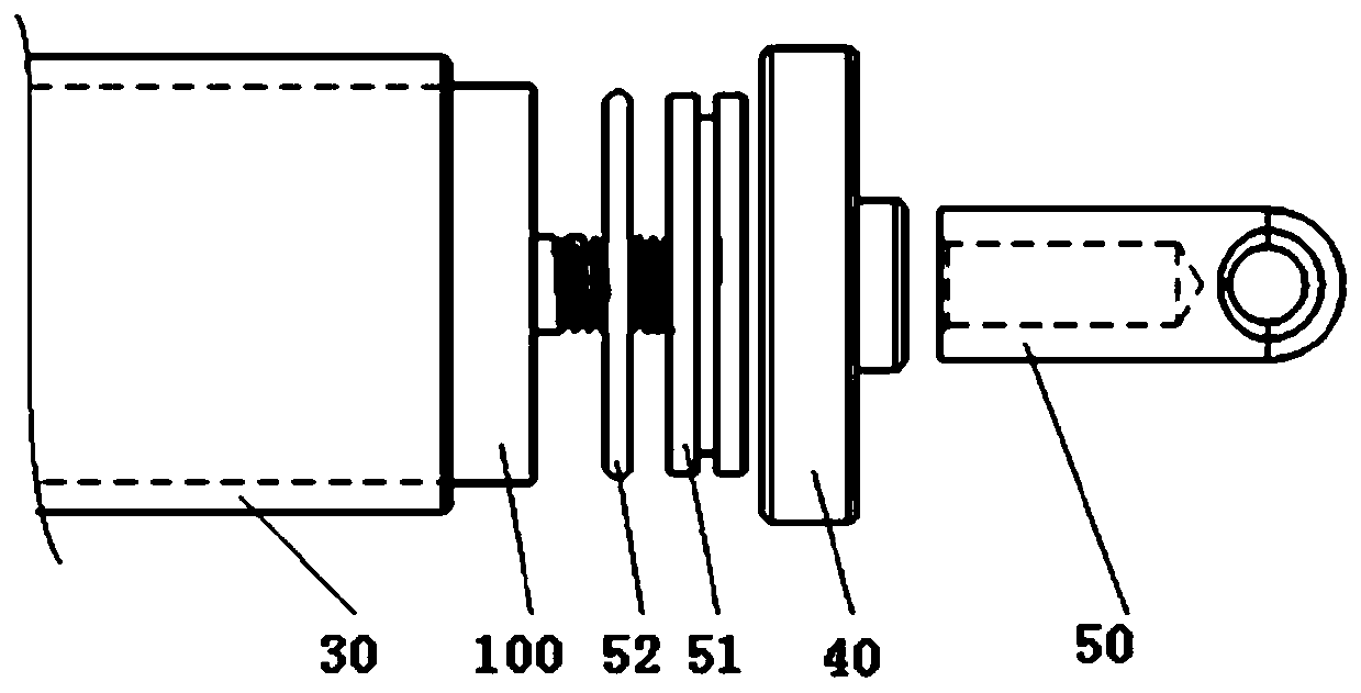 Electrical support rod applied to automobile tail doors