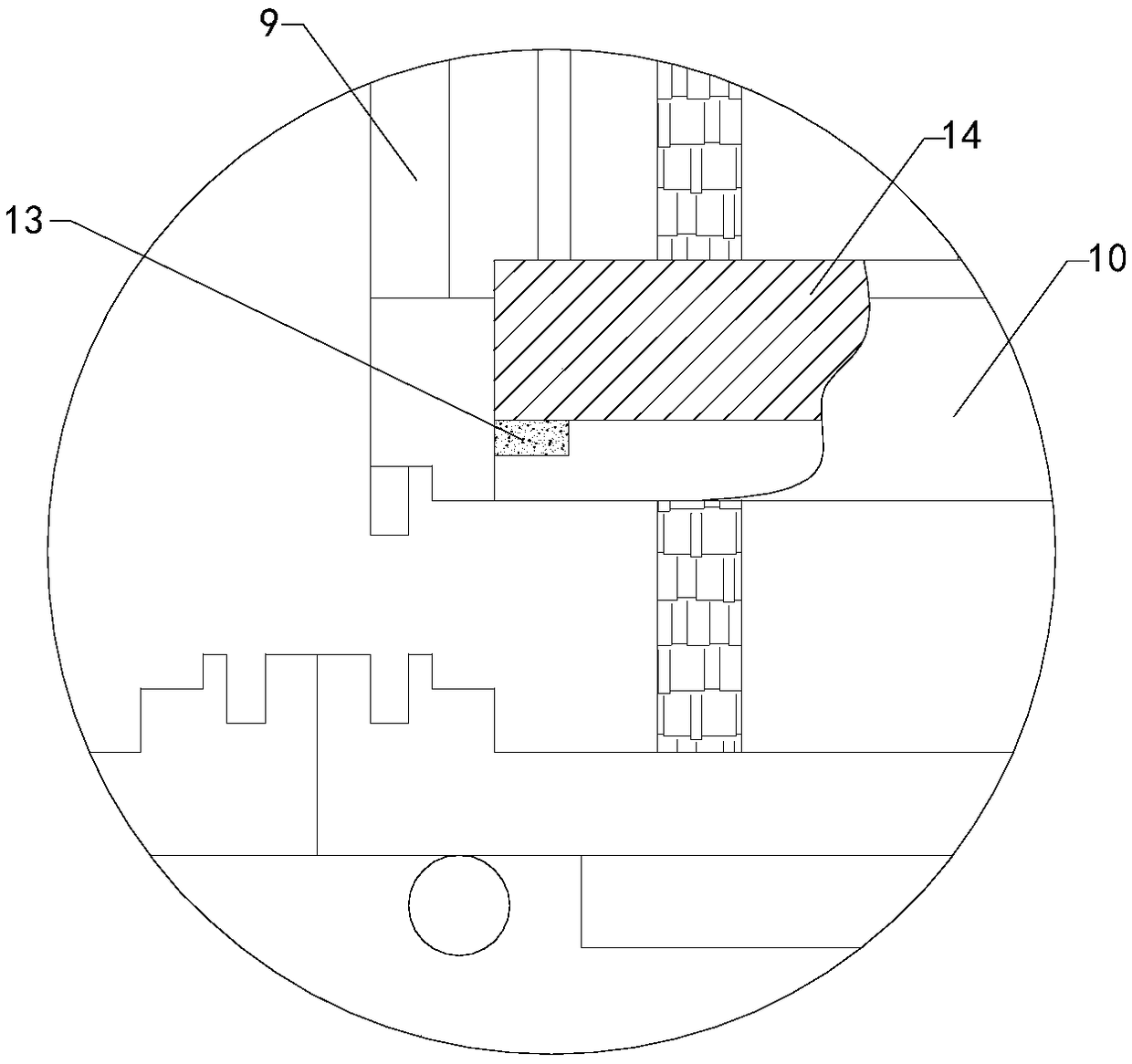 Foam attaching device for mobile phone touch screen