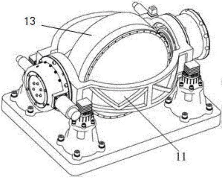 Vibration isolation device of satellite control moment gyro