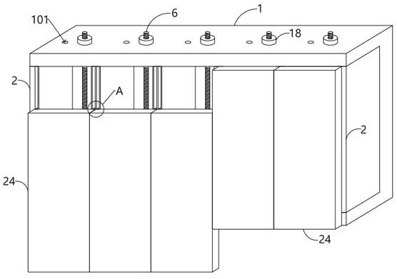 Thread passing device in embroidery machine