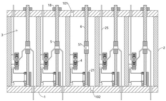 Thread passing device in embroidery machine