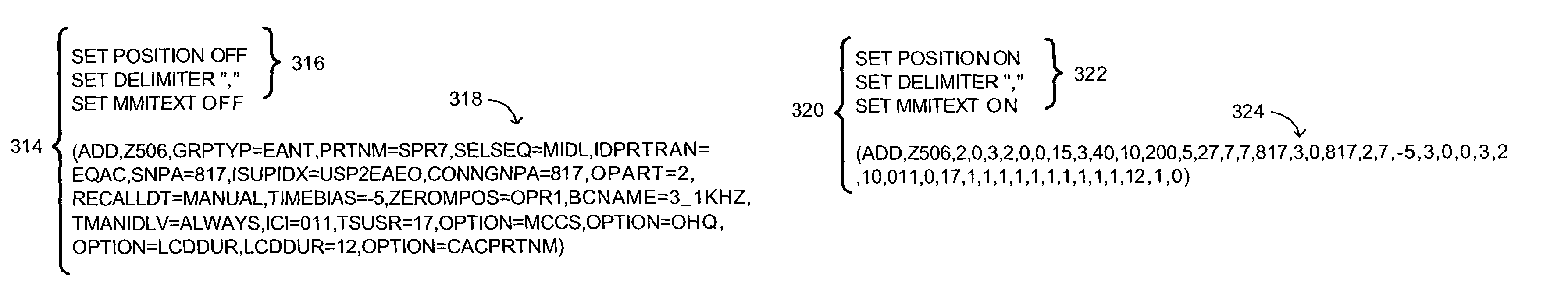 Method and system for customizing update-string processing in network elements