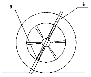 A wheel anti-sinking and anti-slip device that is easy to disassemble