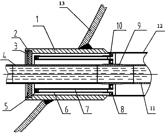 Low-temperature vacuum pipe connector