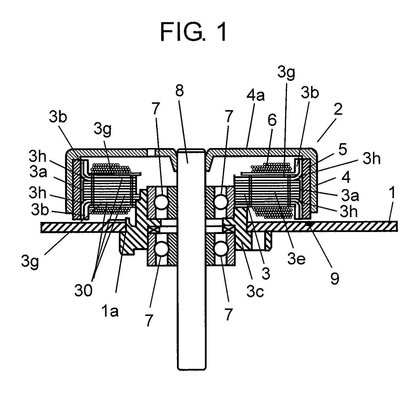 Motor and electronic device comprising the same