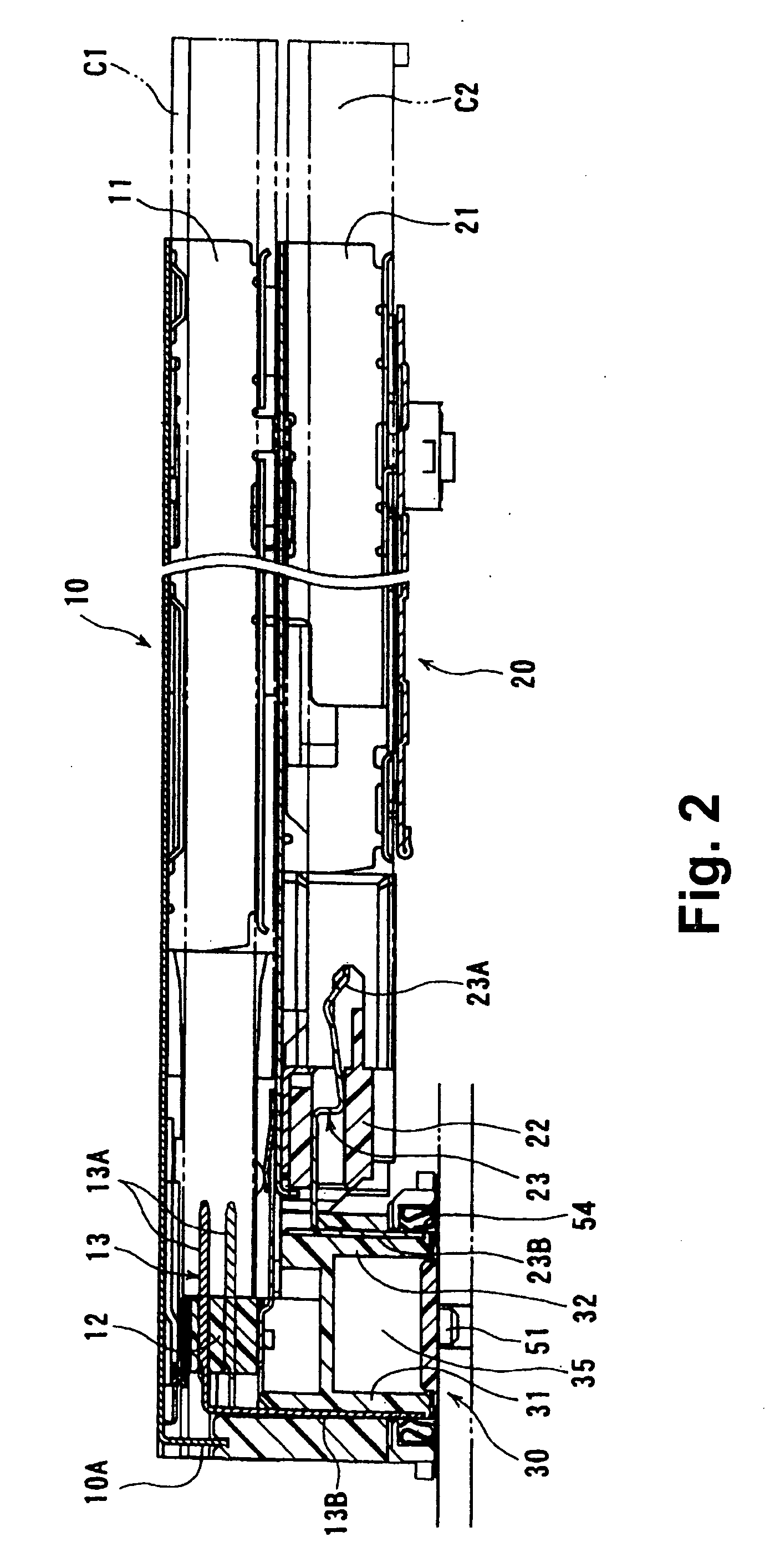 Socket assembly for card