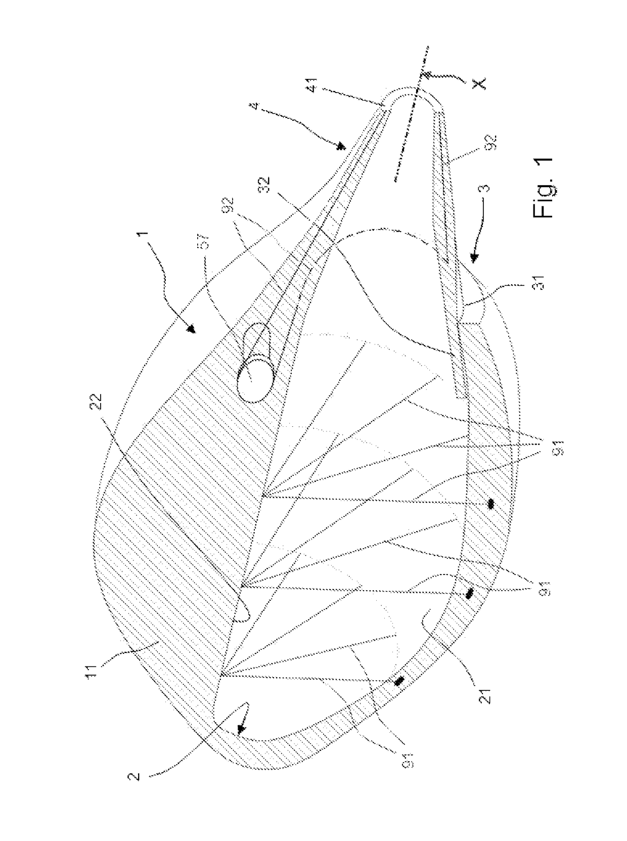 Underwater propeller device with pulsed jets