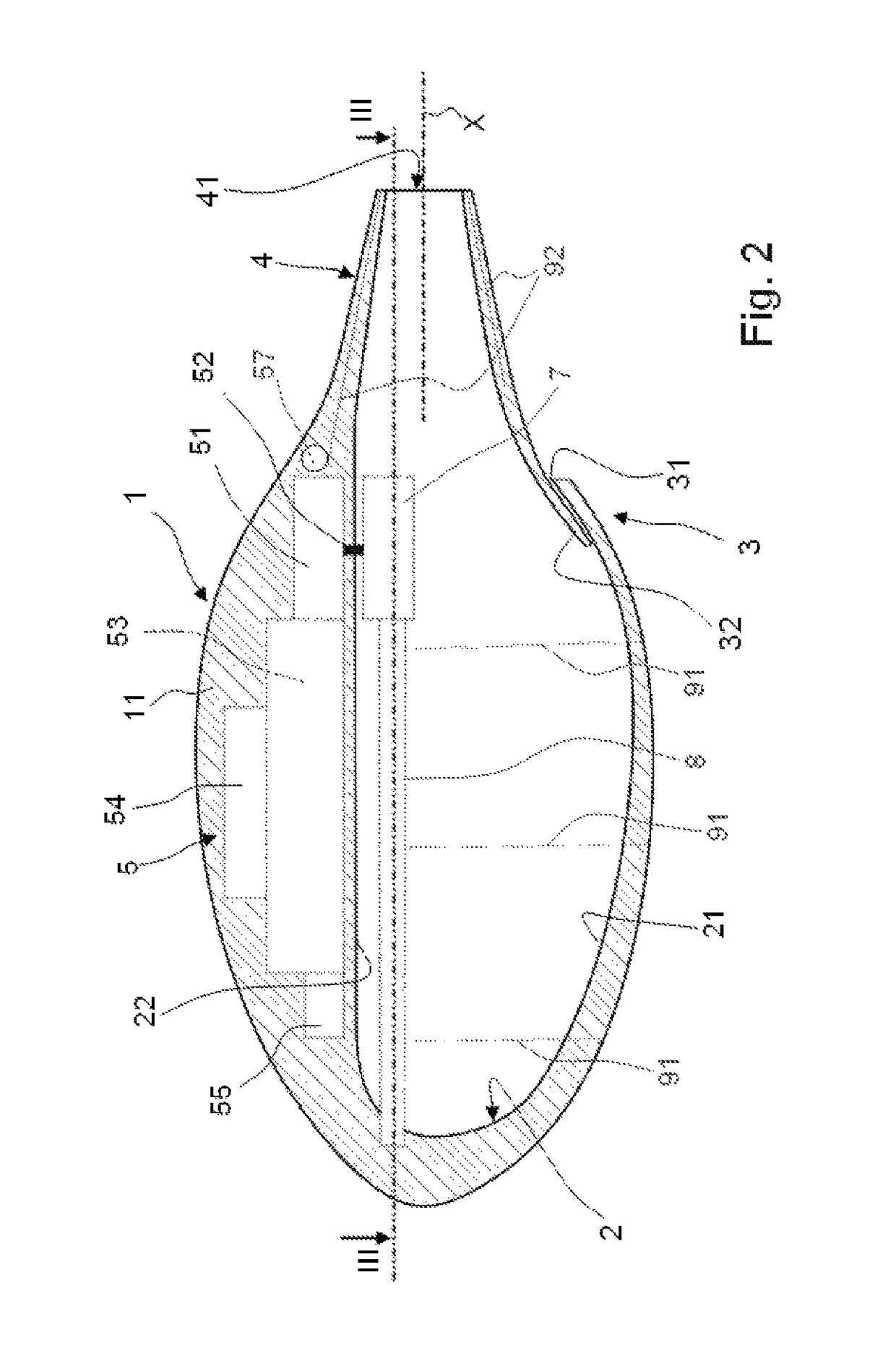 Underwater propeller device with pulsed jets