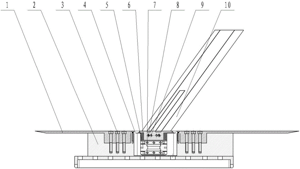 Testing device for static aeroelasticity test of wind tunnel