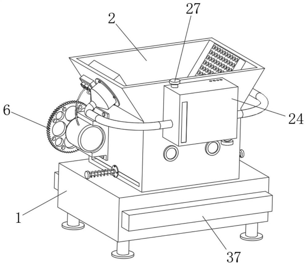 Coal cinder treatment equipment for cement preparation and cement preparation method