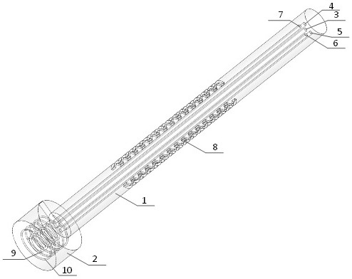 Underwater flexible arm and AUV underwater flexible recovery mechanism