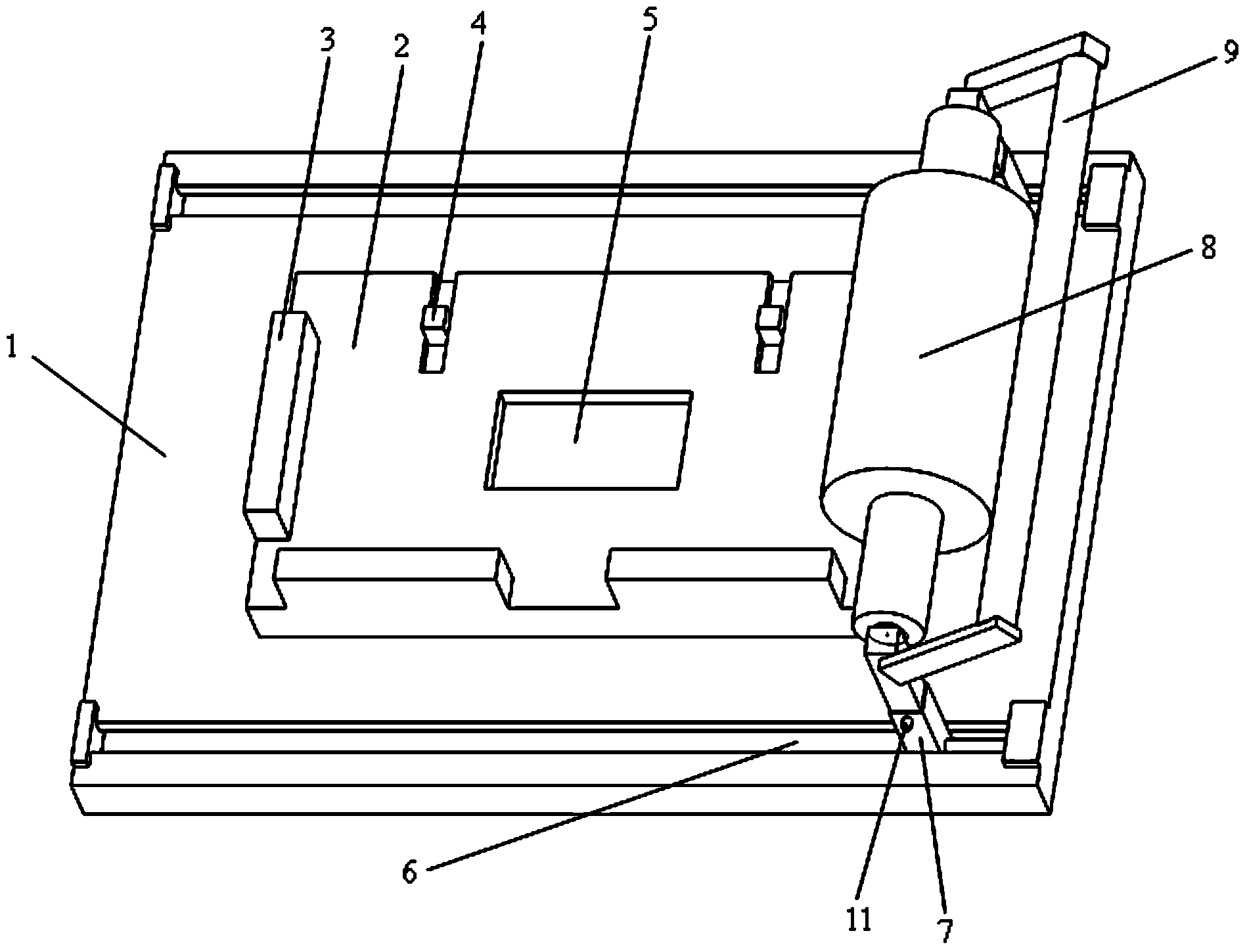 Glass laminating device