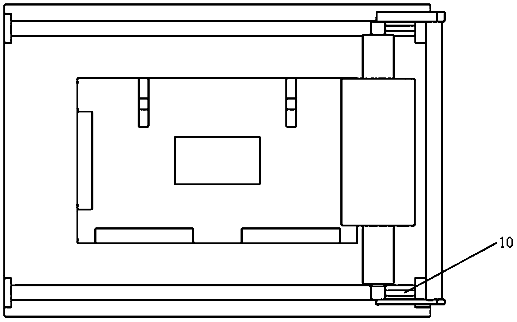 Glass laminating device