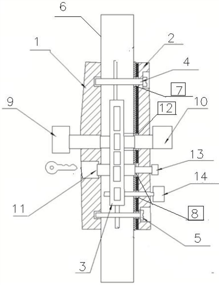 Device and method for guaranteeing fire-resistant integrity of intelligent door lock