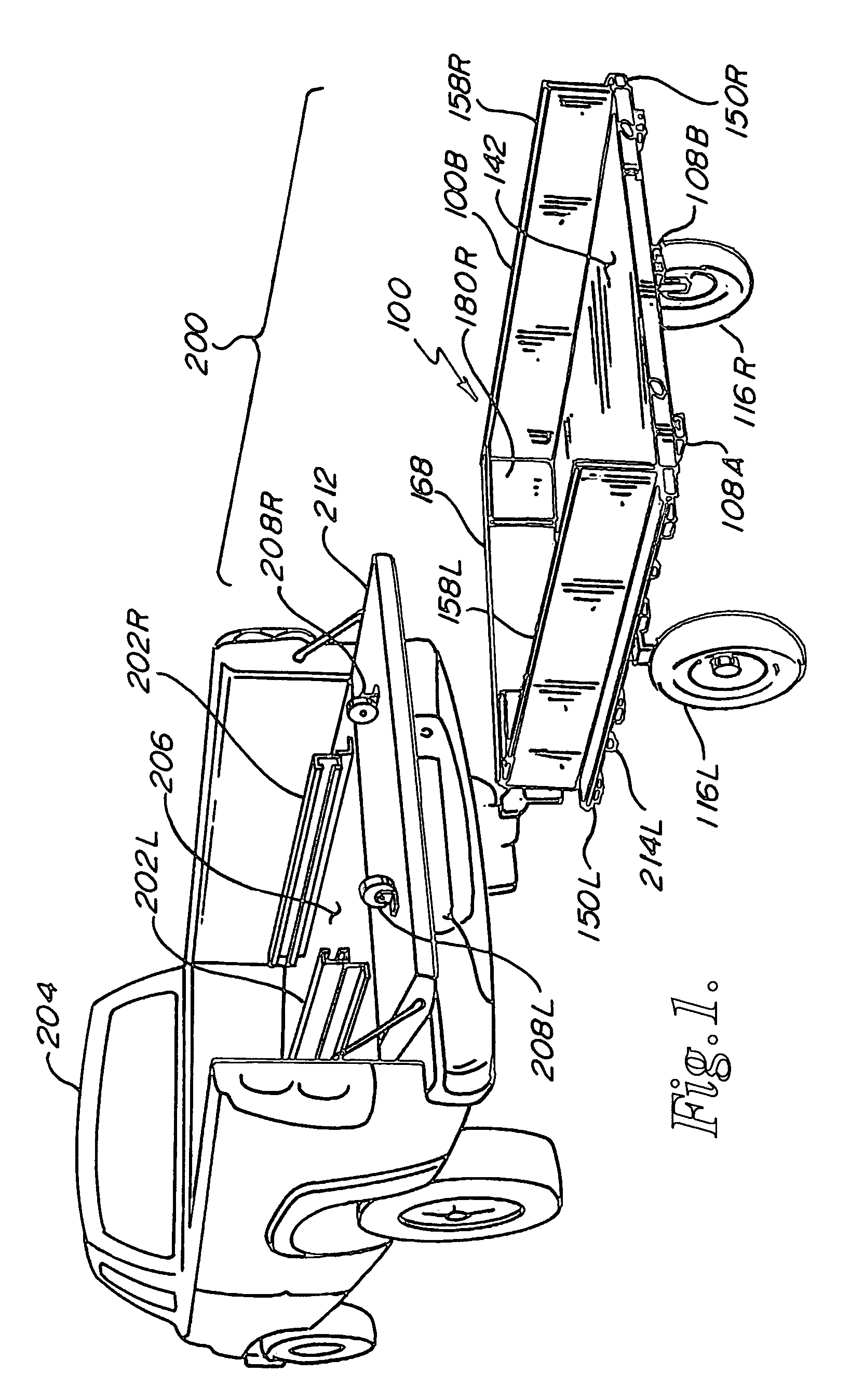 Stow-away trailer system