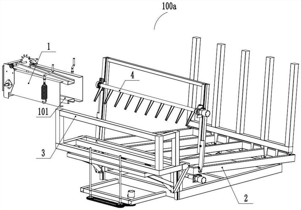 Square bundle collecting device