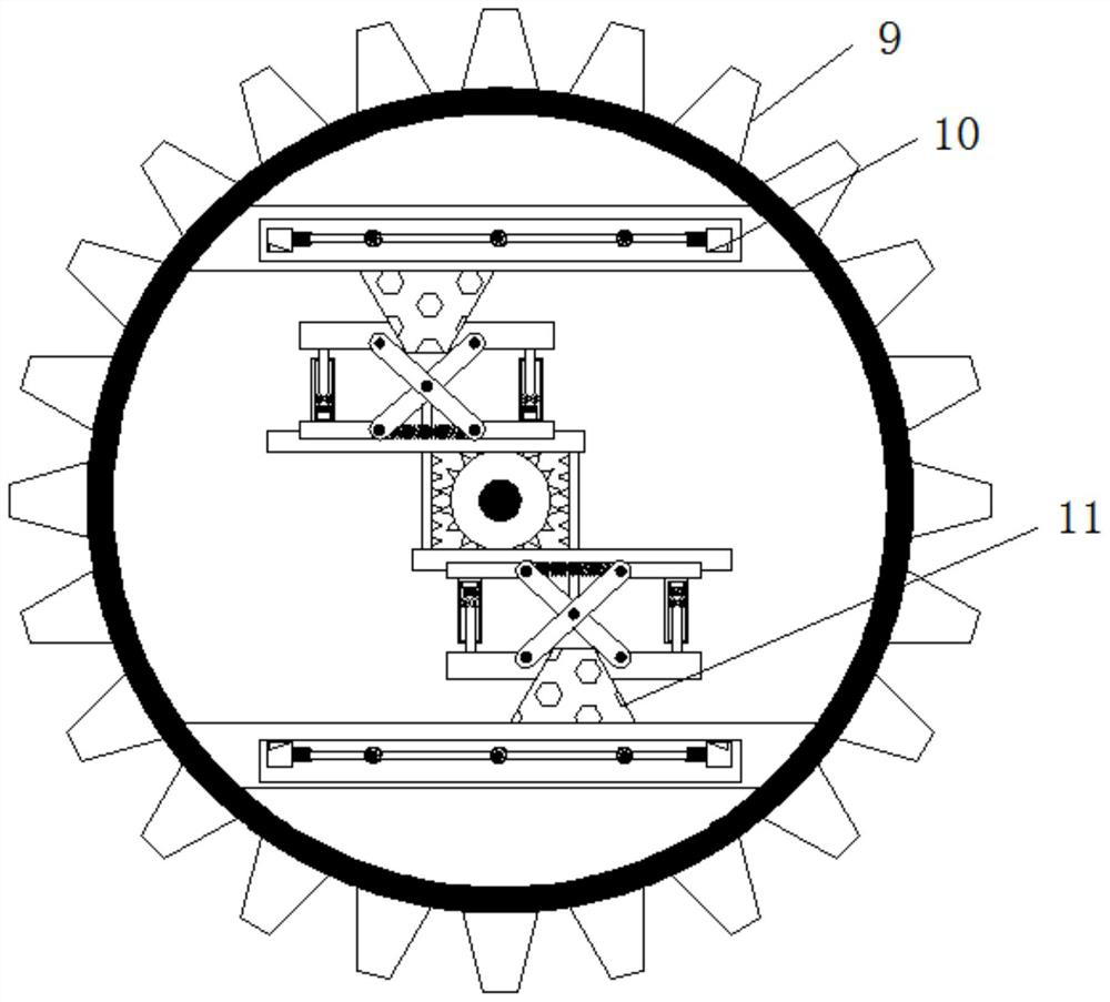 New energy solar power generation device adjusted by adopting thermal expansion and cold contraction