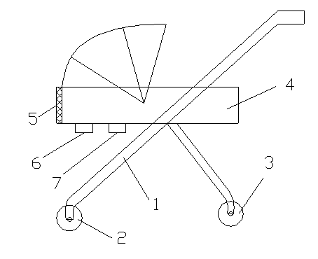 Stroller with music playing function