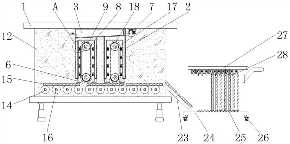 A polishing machine capable of removing dust