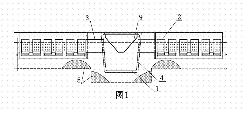 Rainwater penetrating-discharging integrated ecological system