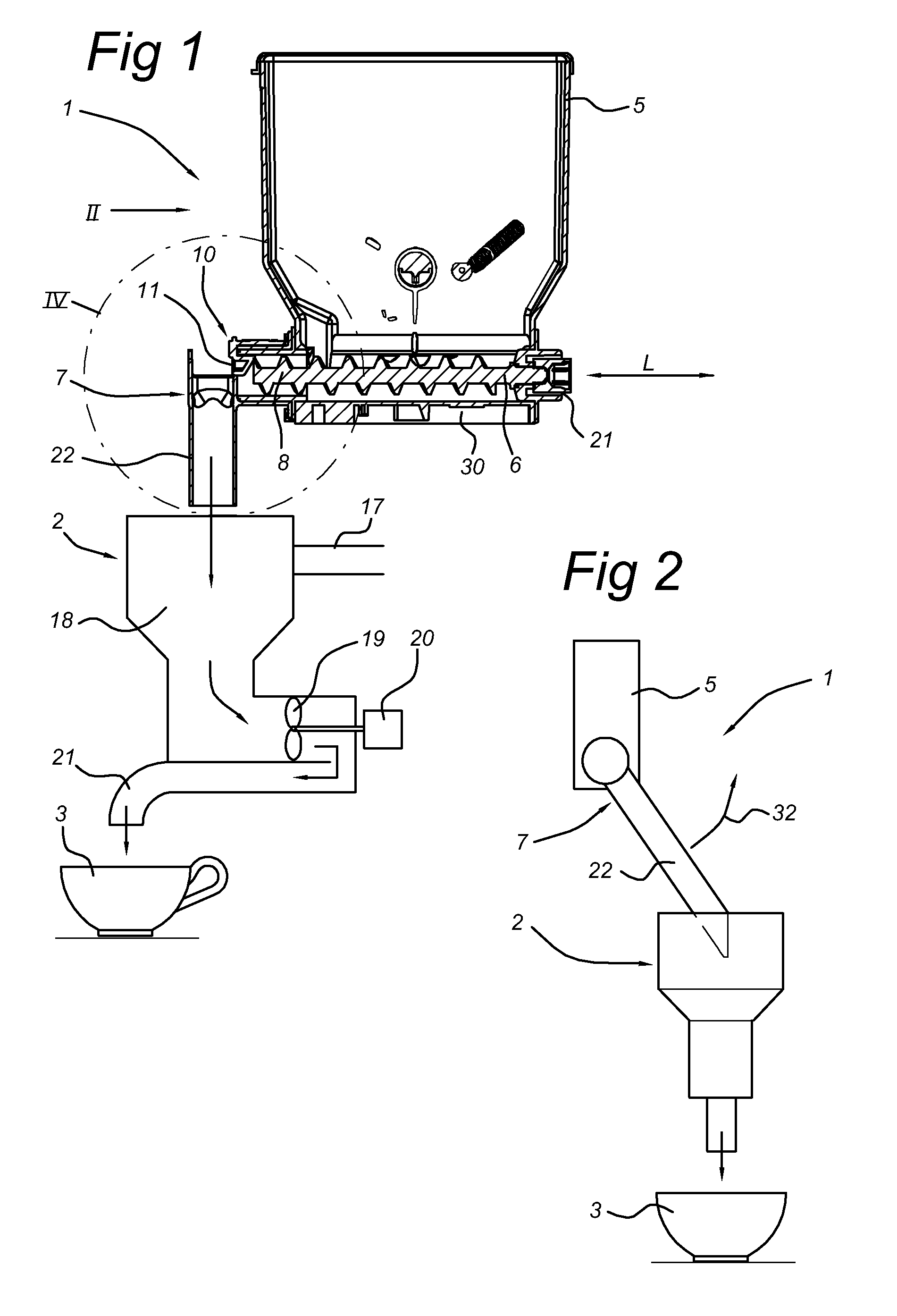 Holder assembly for a powdered ingredient for preparing an instant drink