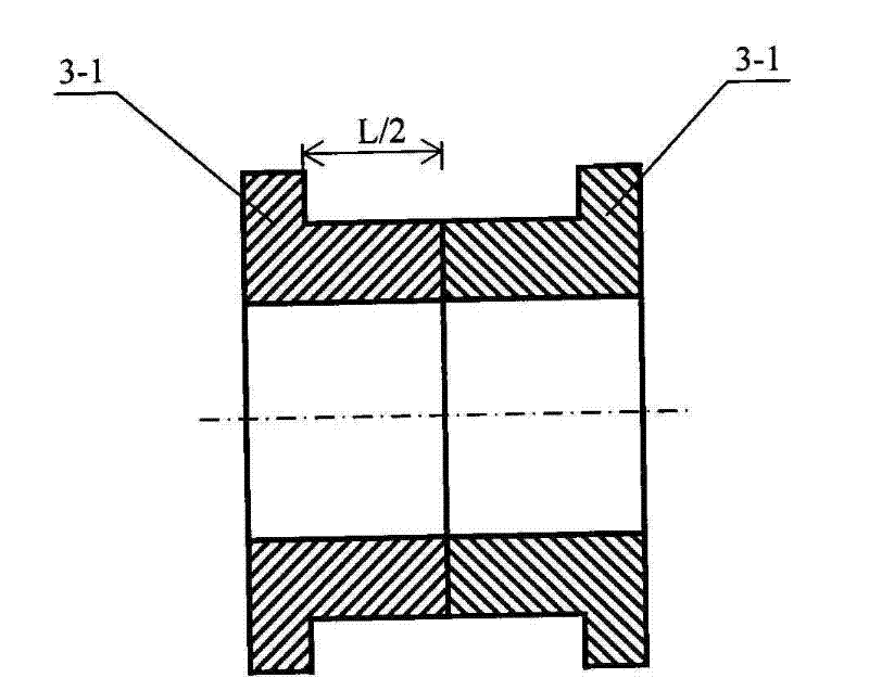 Axial laminated contact/noncontact combined sealing tape type conveyer plastic carrier roller