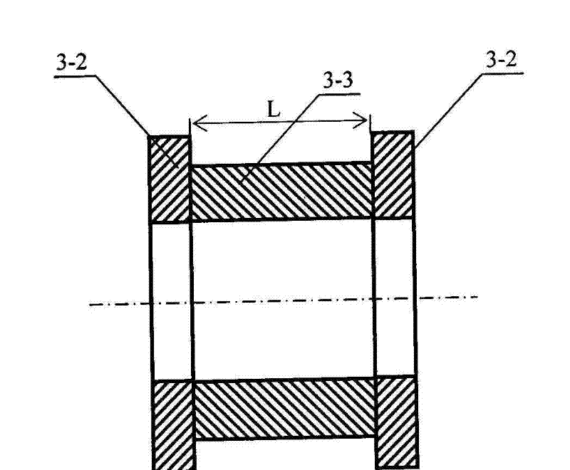 Axial laminated contact/noncontact combined sealing tape type conveyer plastic carrier roller